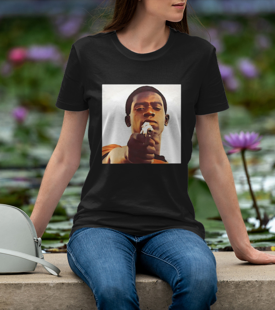 Snowfall TV Series 2017 Damson Idris Character With Gun T-Shirt