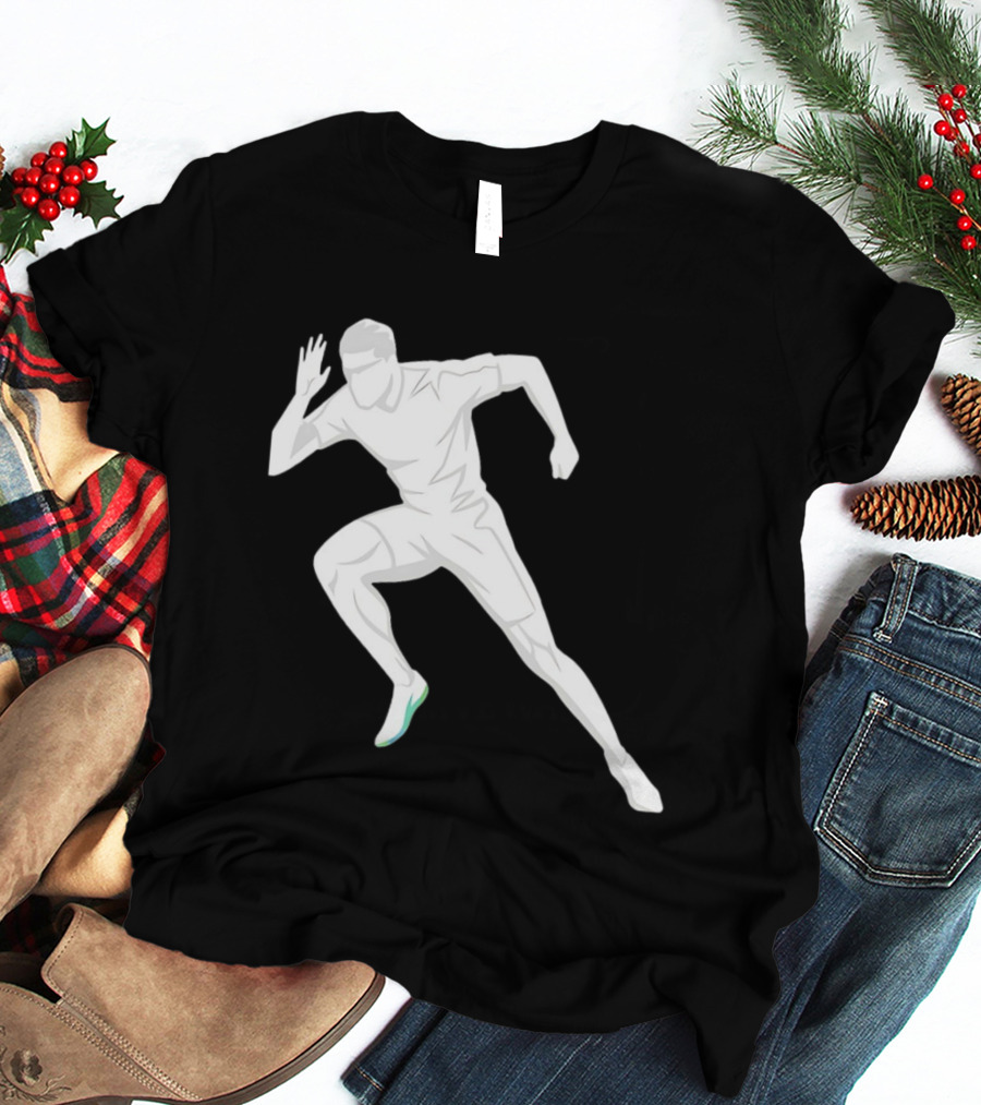 Sprint Athlete Dynamic Pose Running T-Shirt