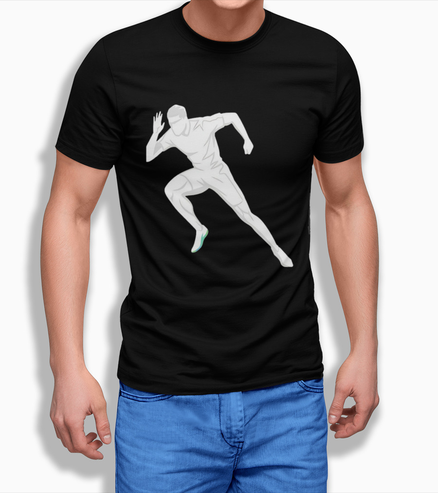 Sprint Athlete Dynamic Pose Running T-Shirt
