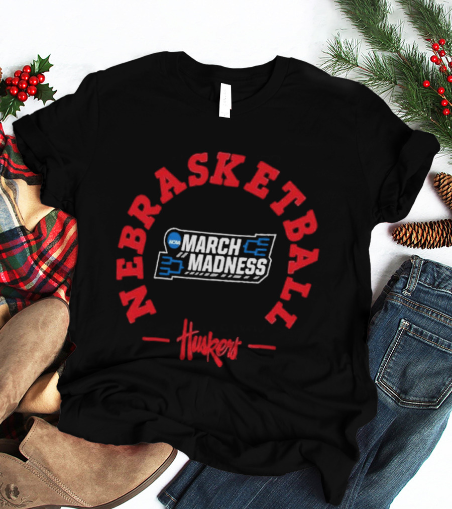 Nebrasketball NCAA Huskers March Madness 2026 T-Shirt