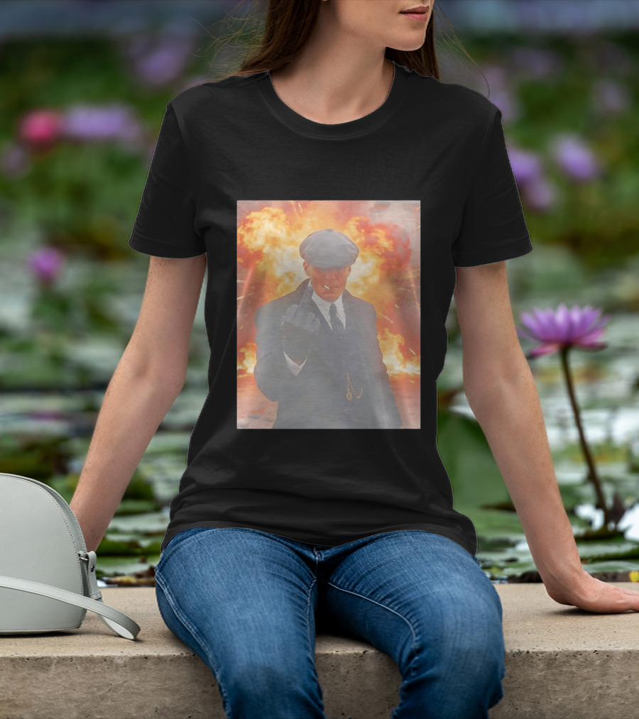 Peaky Blinders Shelby Explosion Middle Finger Iconic Scene T-Shirt