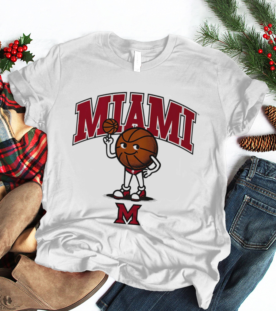 Miami Basketball Cartoon Character 2026 T-Shirt