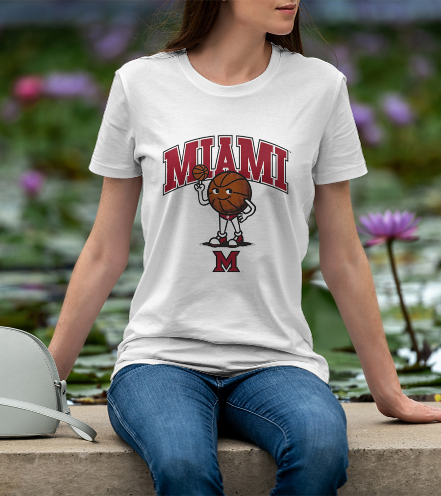 Miami Basketball Cartoon Character 2026 T-Shirt