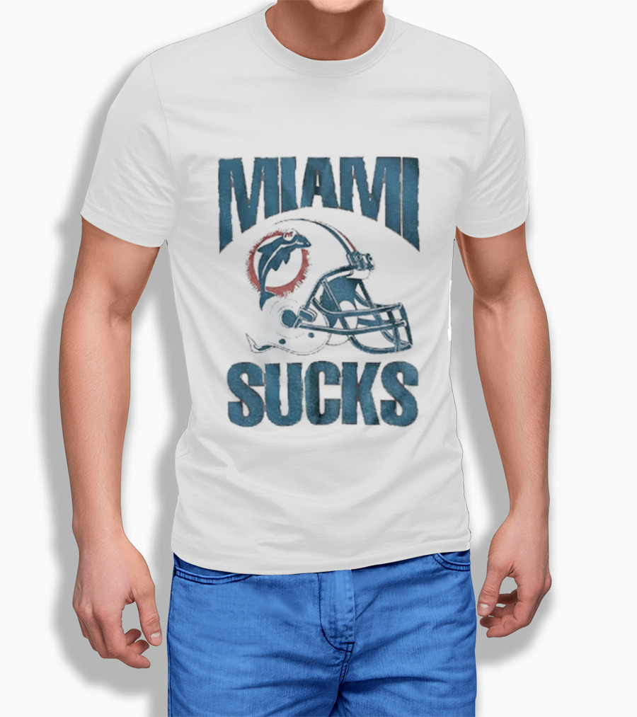 Miami Sucks Dolphins Helmet Football 2025 T-Shirt