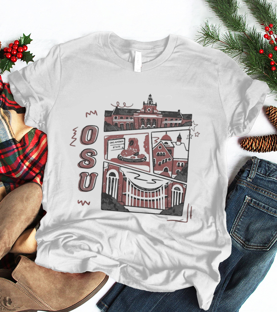 Oklahoma State University Campus Landmarks OSU T-Shirt