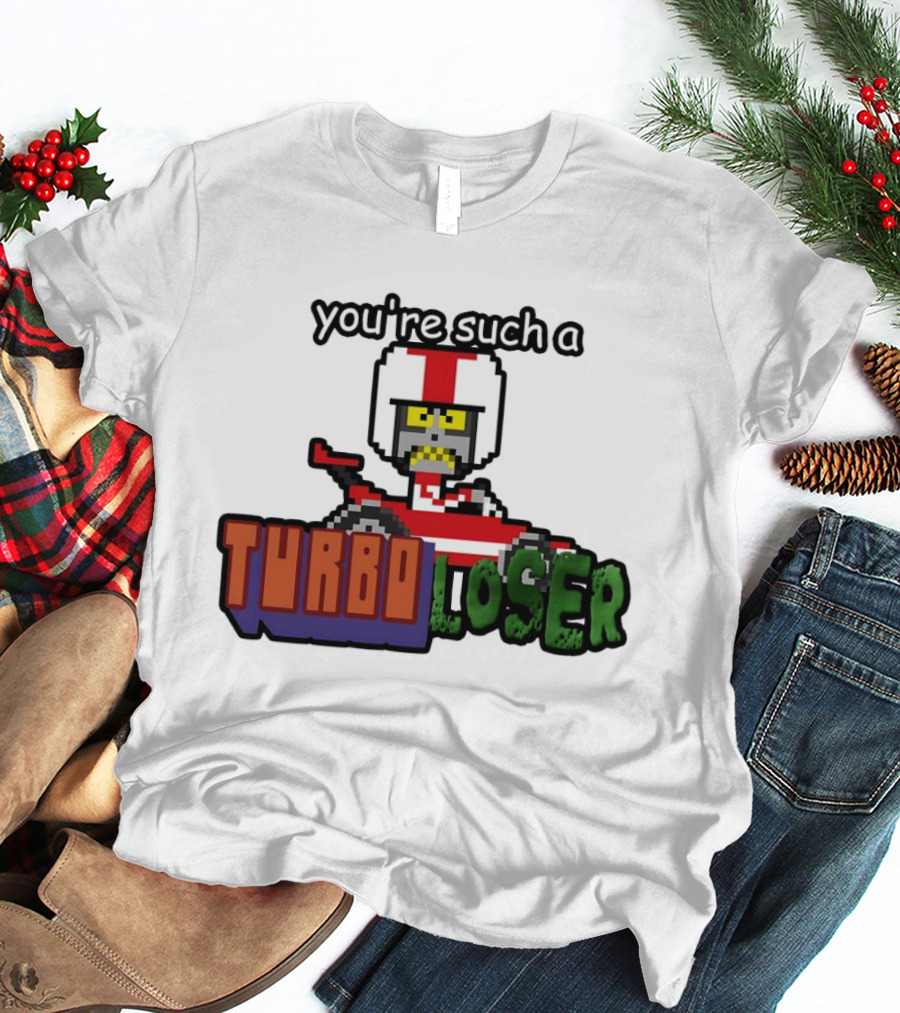 You're Such A Turbo Loser Pixel Art Racing Helmet T-Shirt