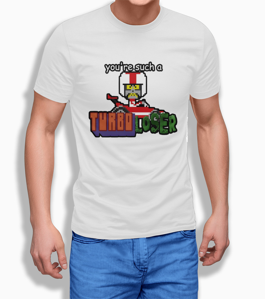 You're Such A Turbo Loser Pixel Art Racing Helmet T-Shirt