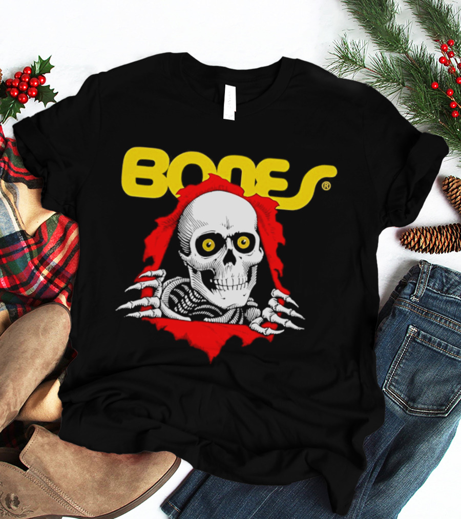 Bones Brigade Powell Peralta Ripper Skeleton Skull T-Shirt