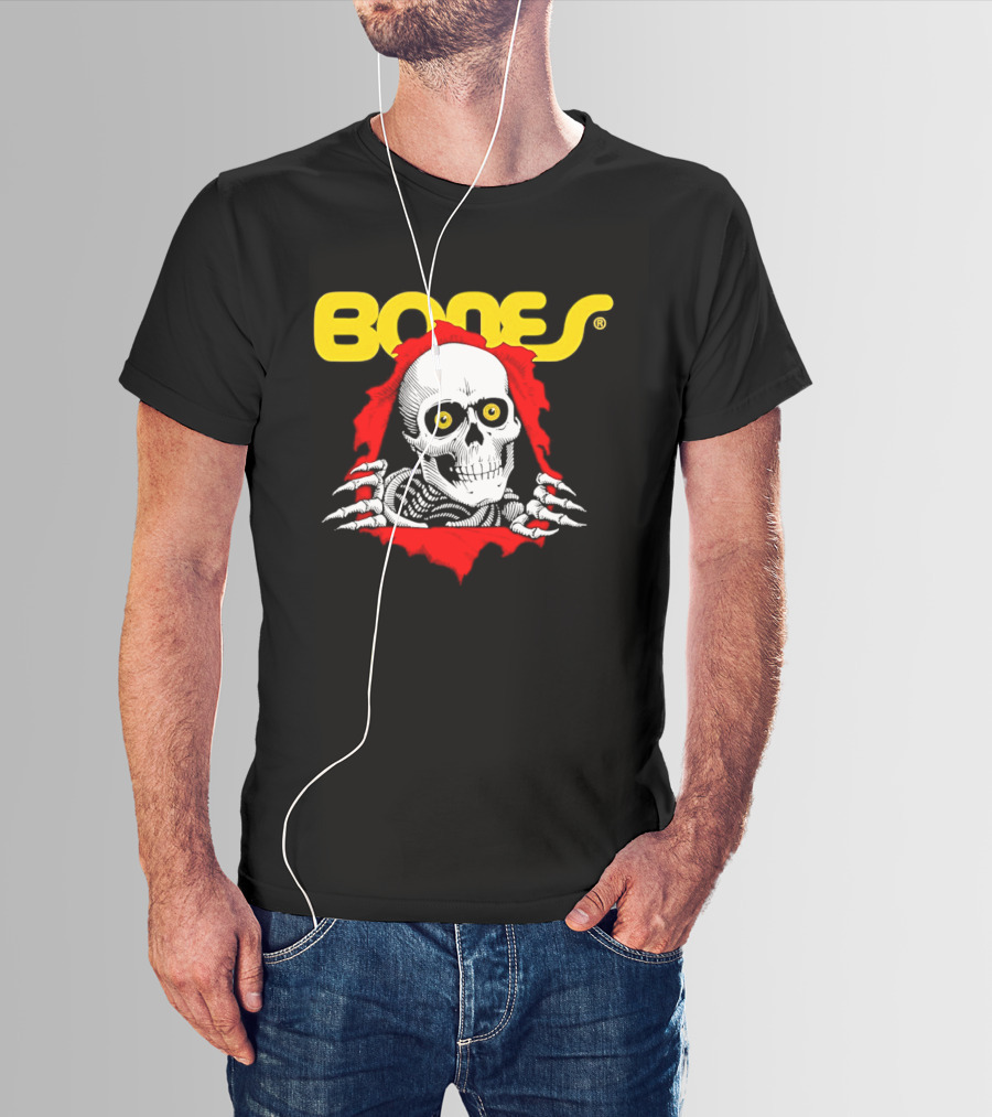 Bones Brigade Powell Peralta Ripper Skeleton Skull T-Shirt