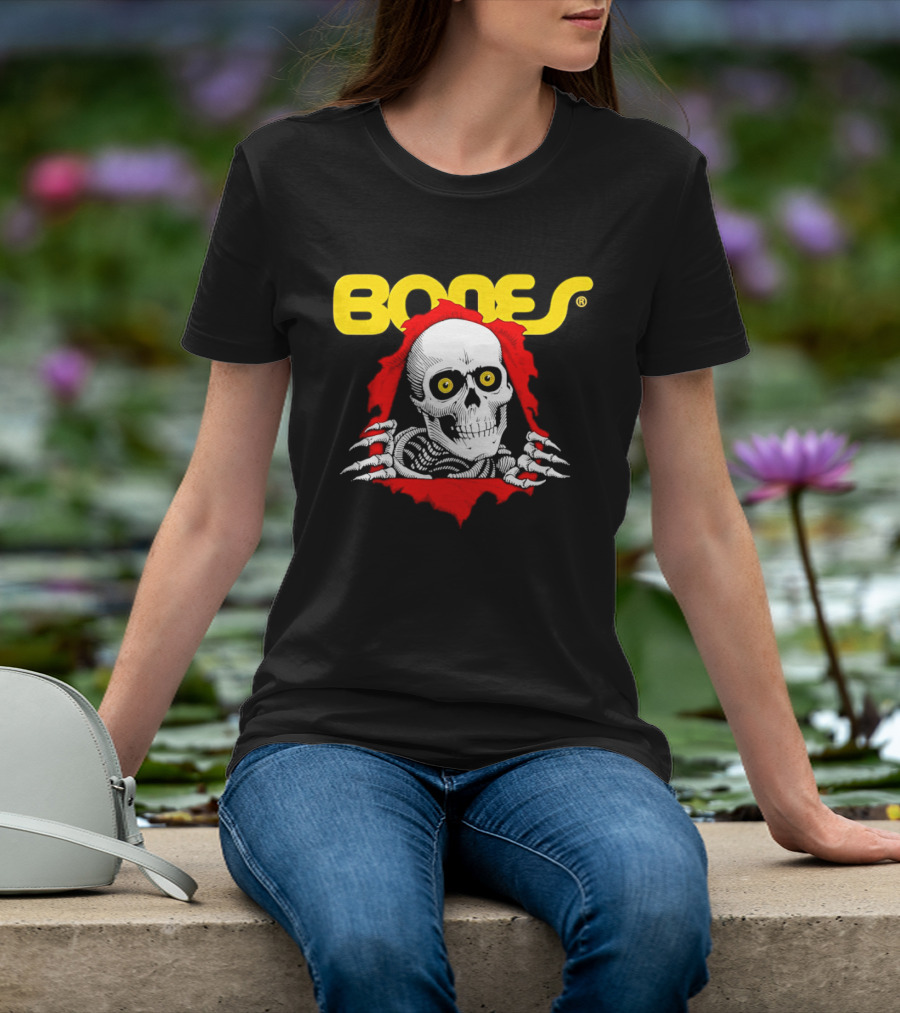 Bones Brigade Powell Peralta Ripper Skeleton Skull T-Shirt