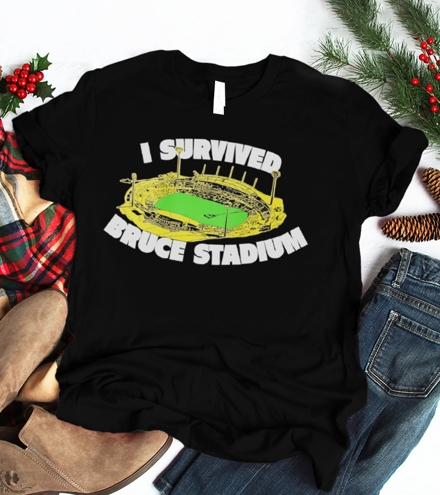 I Survived Bruce Stadium Nostalgic Experience At Iconic Canberra Venue T-Shirt