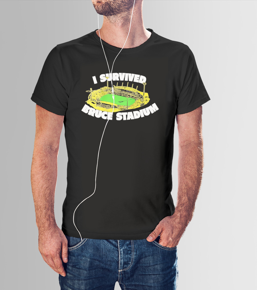 I Survived Bruce Stadium Nostalgic Experience At Iconic Canberra Venue T-Shirt