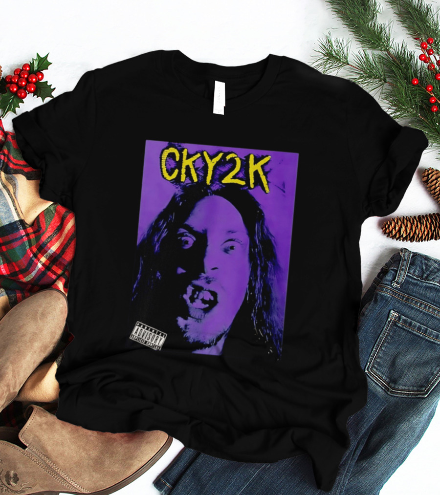 CKY2K Explicit Content Purple Portrait Bam Margera T-Shirt