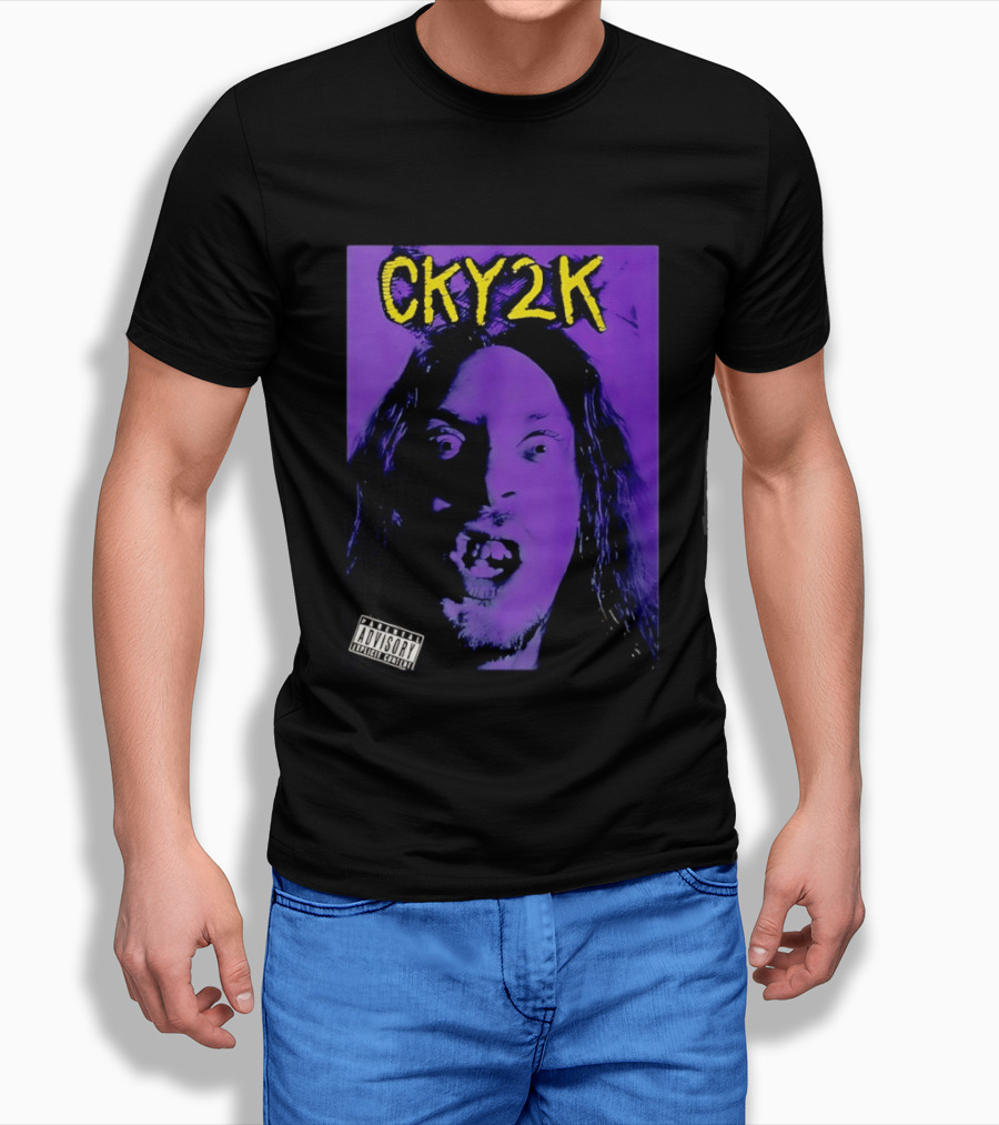 CKY2K Explicit Content Purple Portrait Bam Margera T-Shirt