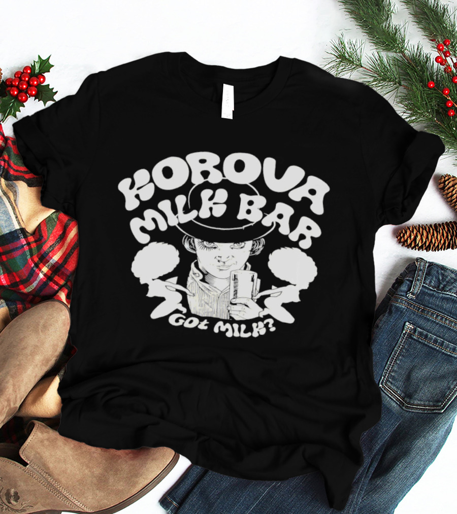 Korova Milk Bar Got Milk Classic Pop Culture Homage T-Shirt