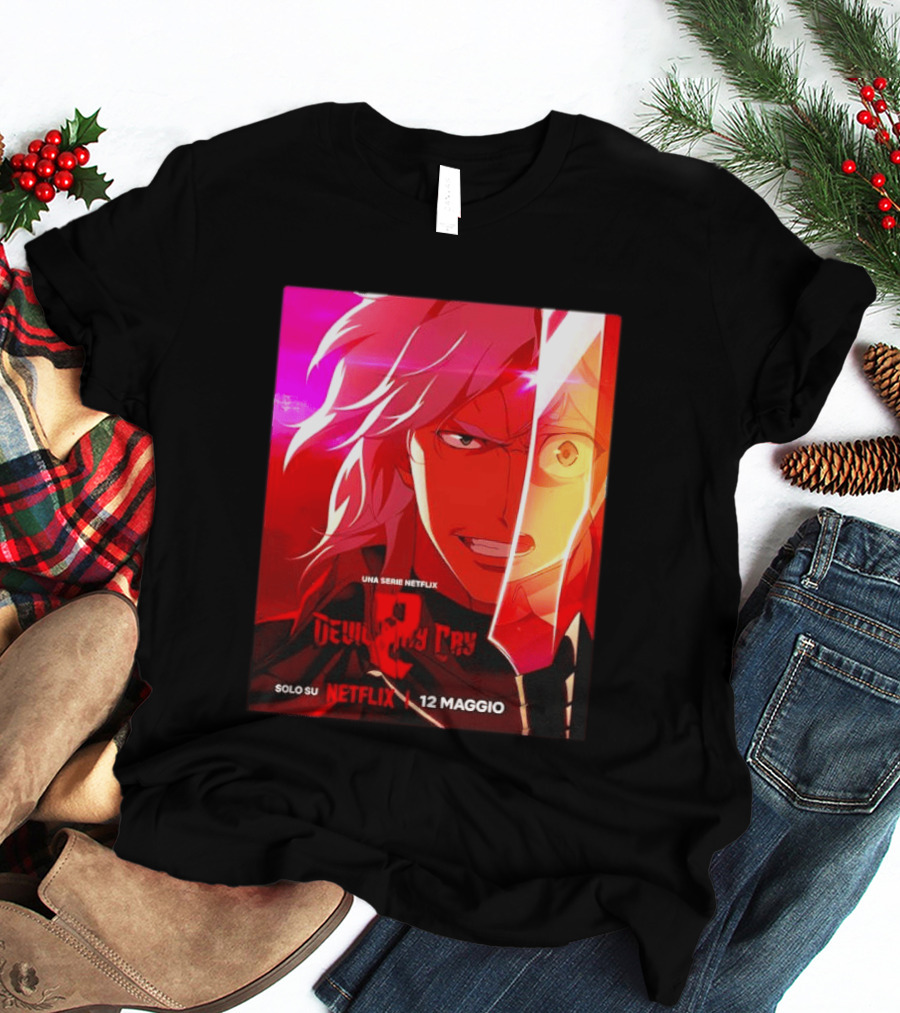 Devil May Cry Serie Netflix Solo Su Netflix 12 Maggio T-Shirt