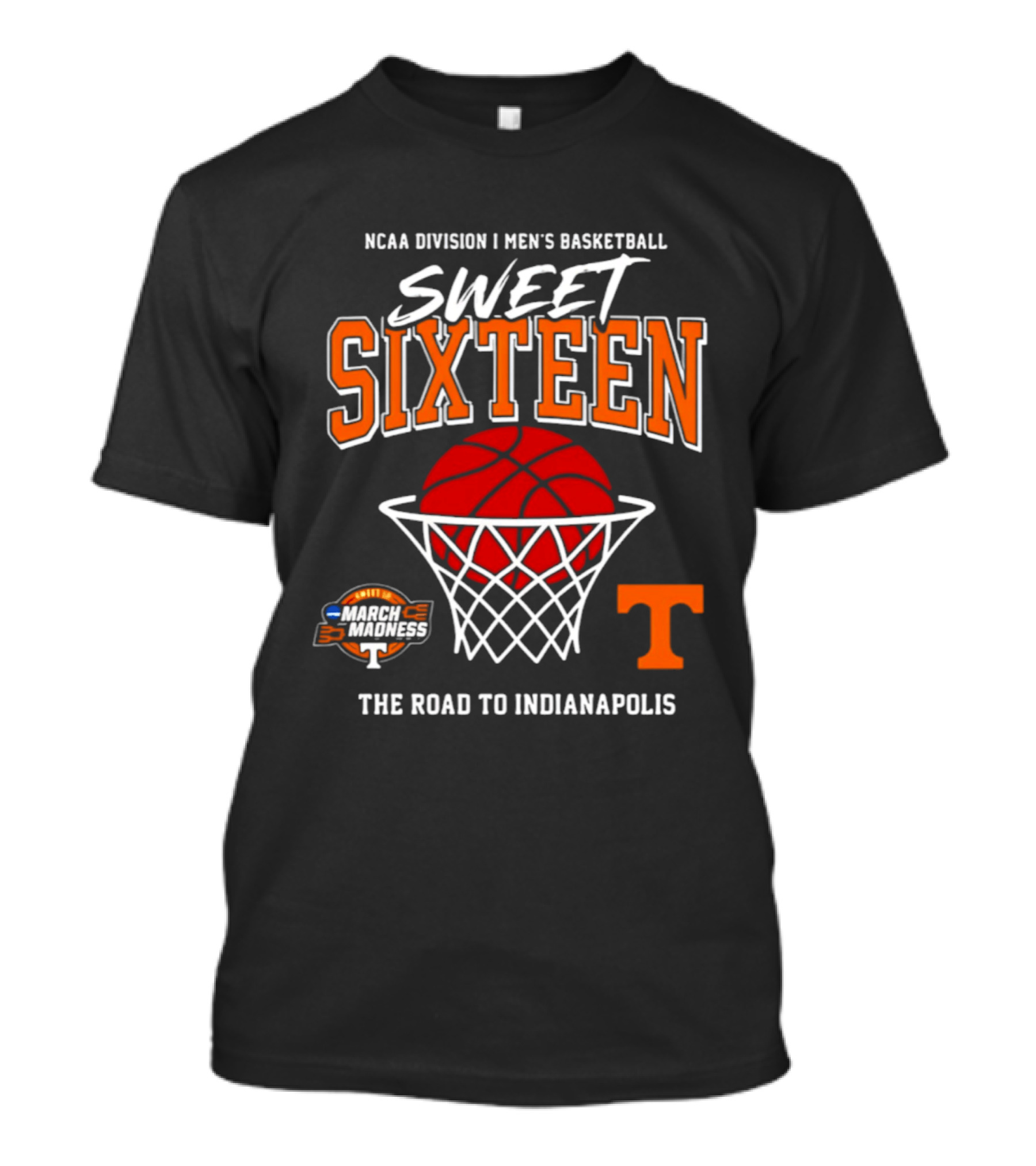 NCAA Division I Men's Basketball Sweet Sixteen March Madness The Road To Indianapolis T-Shirt
