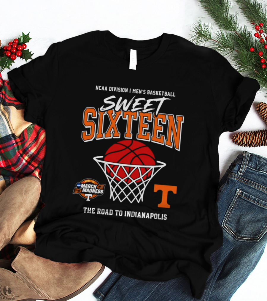 NCAA Division I Men's Basketball Sweet Sixteen March Madness The Road To Indianapolis T-Shirt