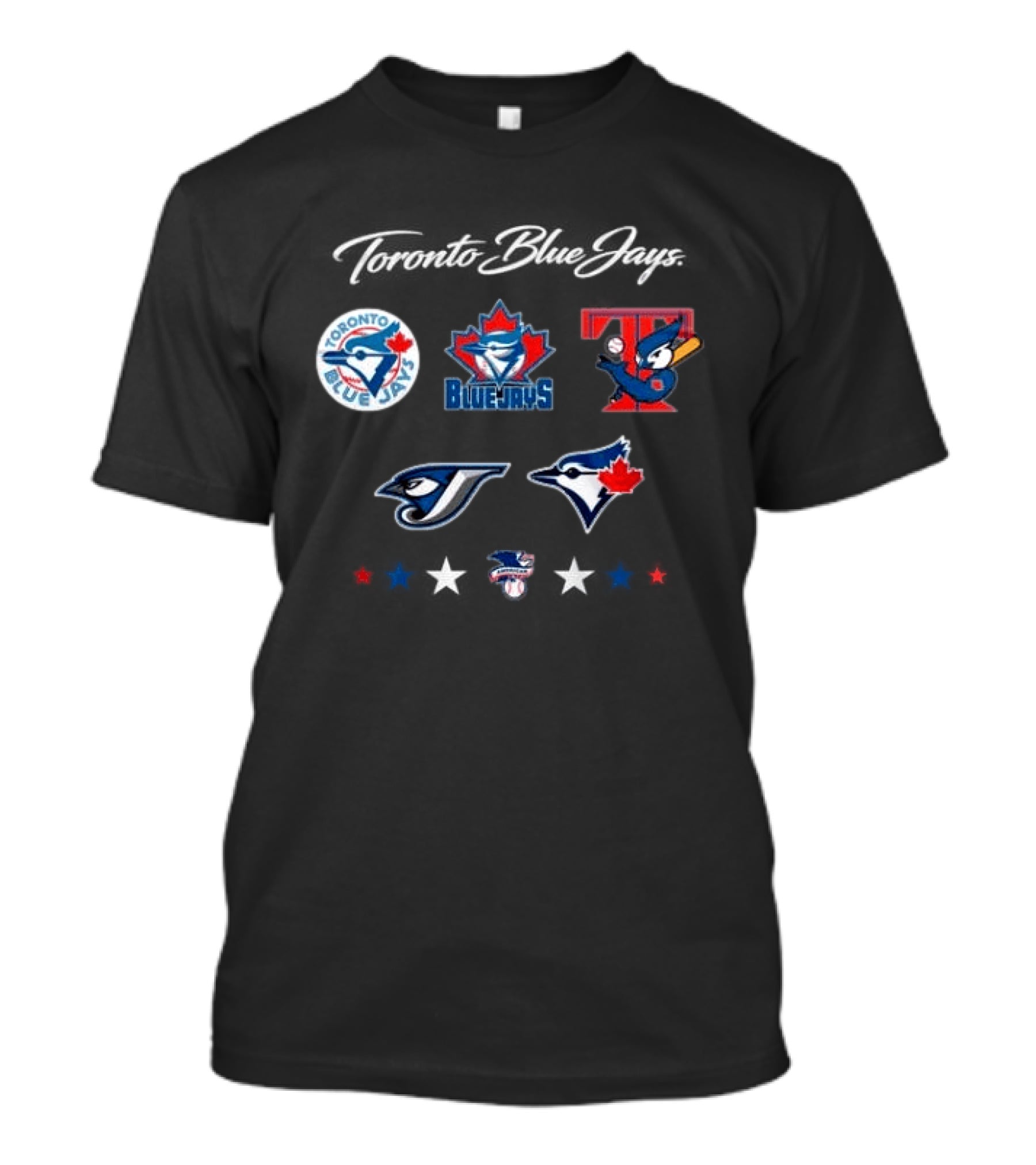 Toronto Blue Jays 50th Season Anniversary Collection Logos 1977 2023 T-Shirt