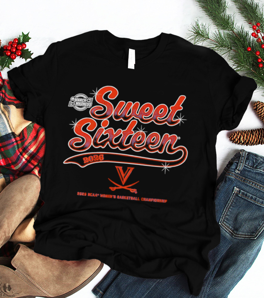 Sweet Sixteen 2026 NCAA Women's Basketball Champions Virginia Cavaliers T-Shirt
