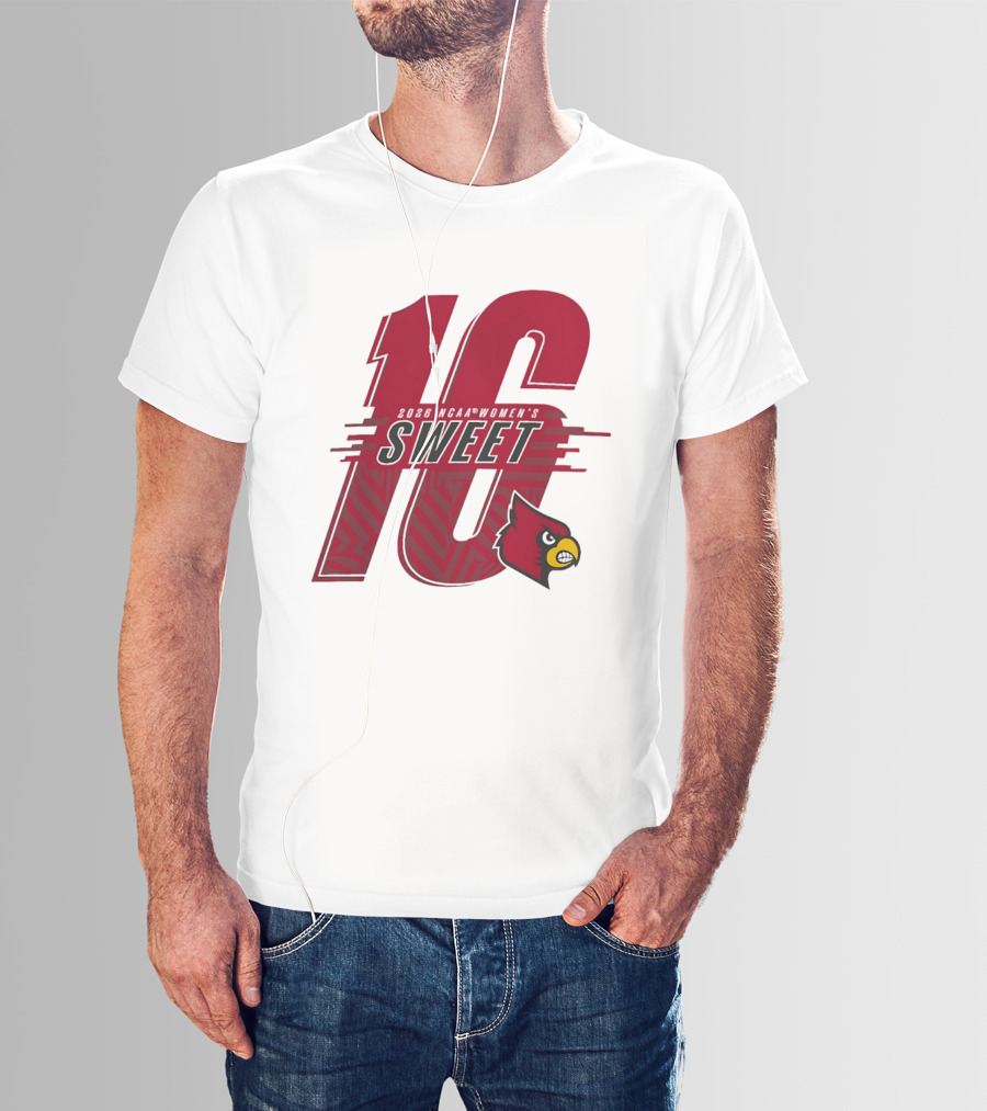 Louisville Cardinals Sweet Sixteen 2026 NCAA Women's Basketball T-Shirt