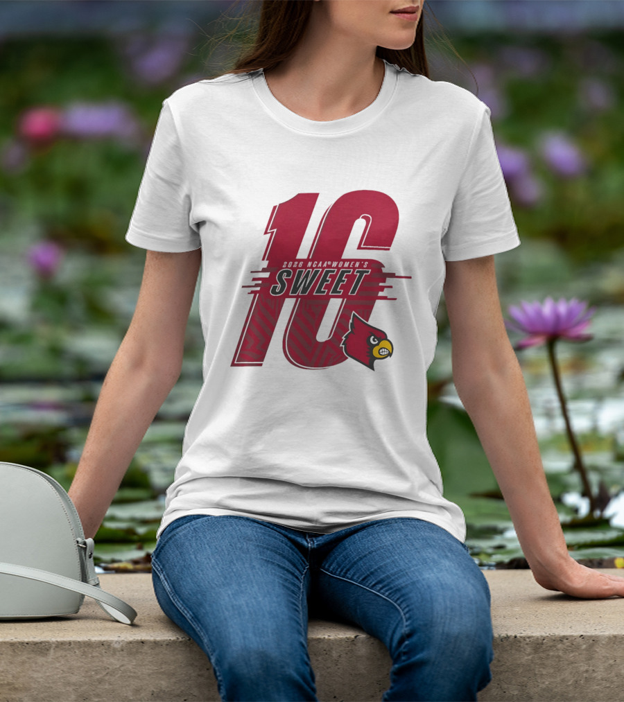 Louisville Cardinals Sweet Sixteen 2026 NCAA Women's Basketball T-Shirt
