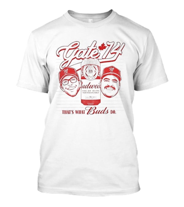 Gate 74 Budweiser Beer Buds Baseball Hat T-Shirt