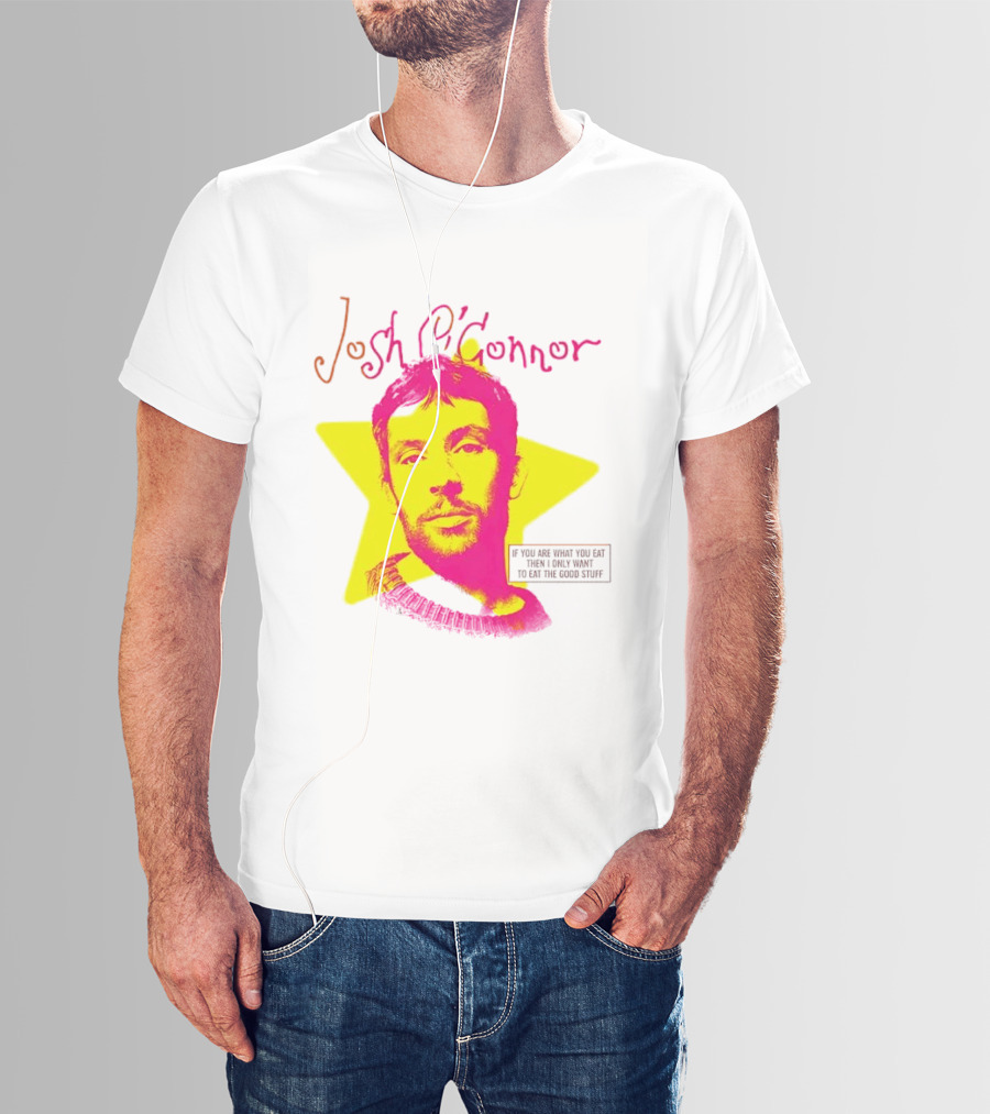 Josh O'Connor Bold Pink Yellow Star Style Eat Cooks Science T-Shirt