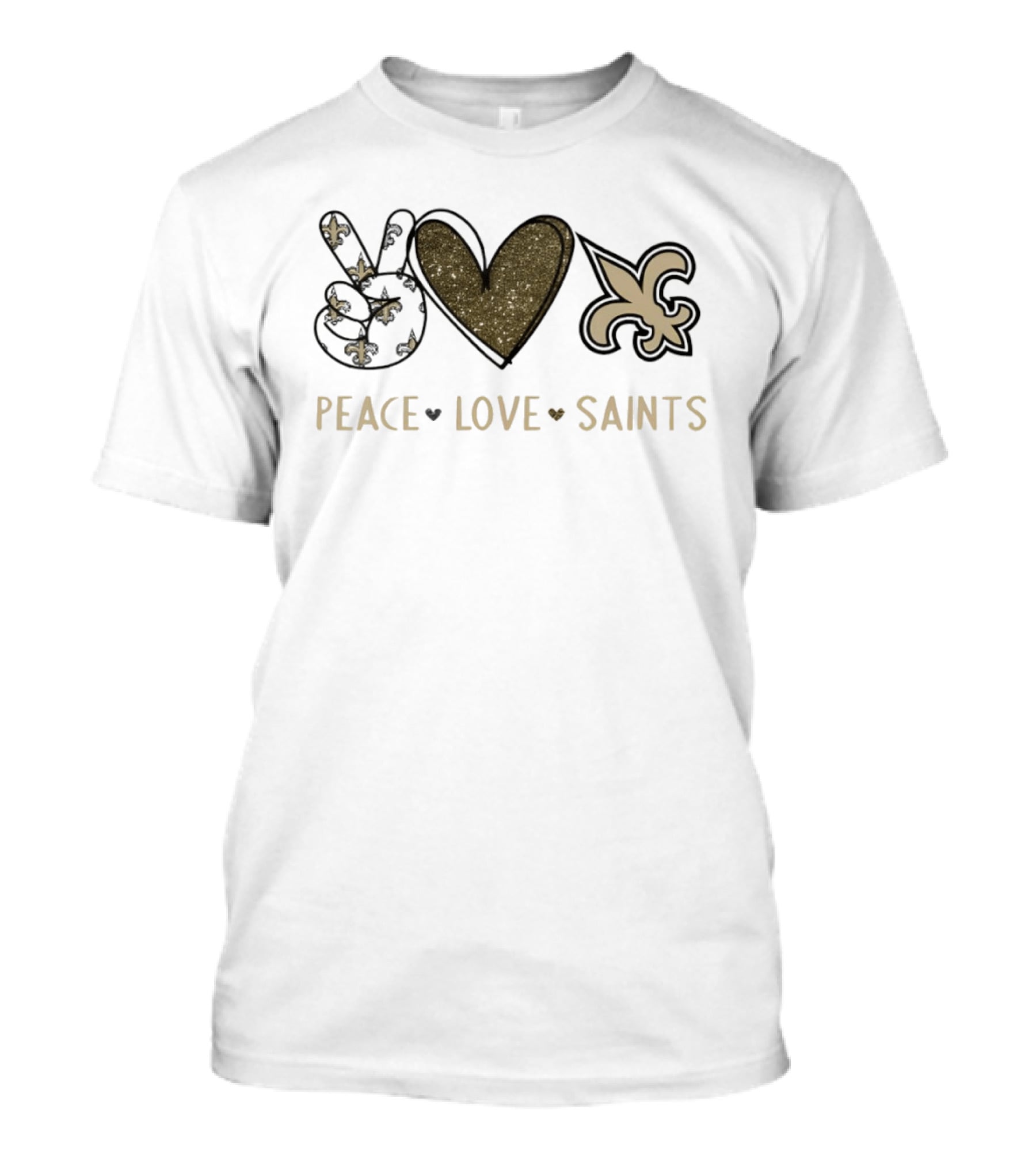 Peace Love New Orleans Saints Football 2026 T-Shirt