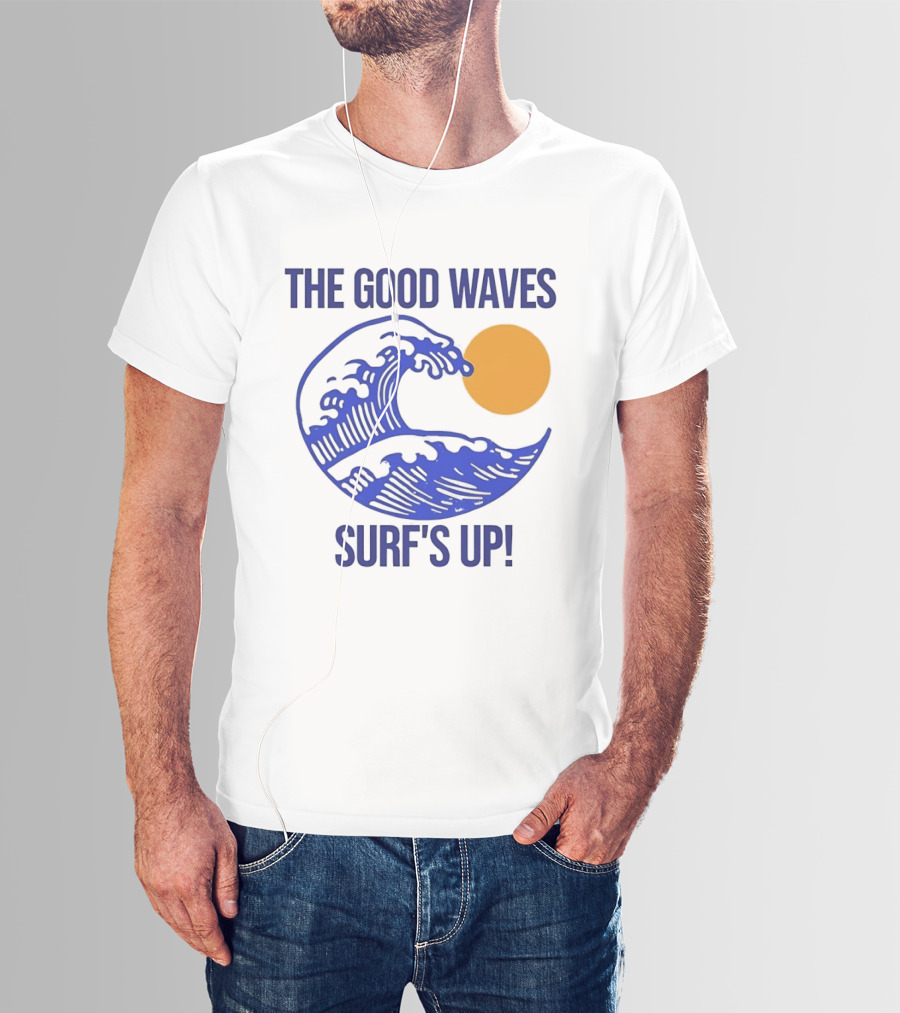 The Good Waves Surf's Up Sun And Wave T-Shirt