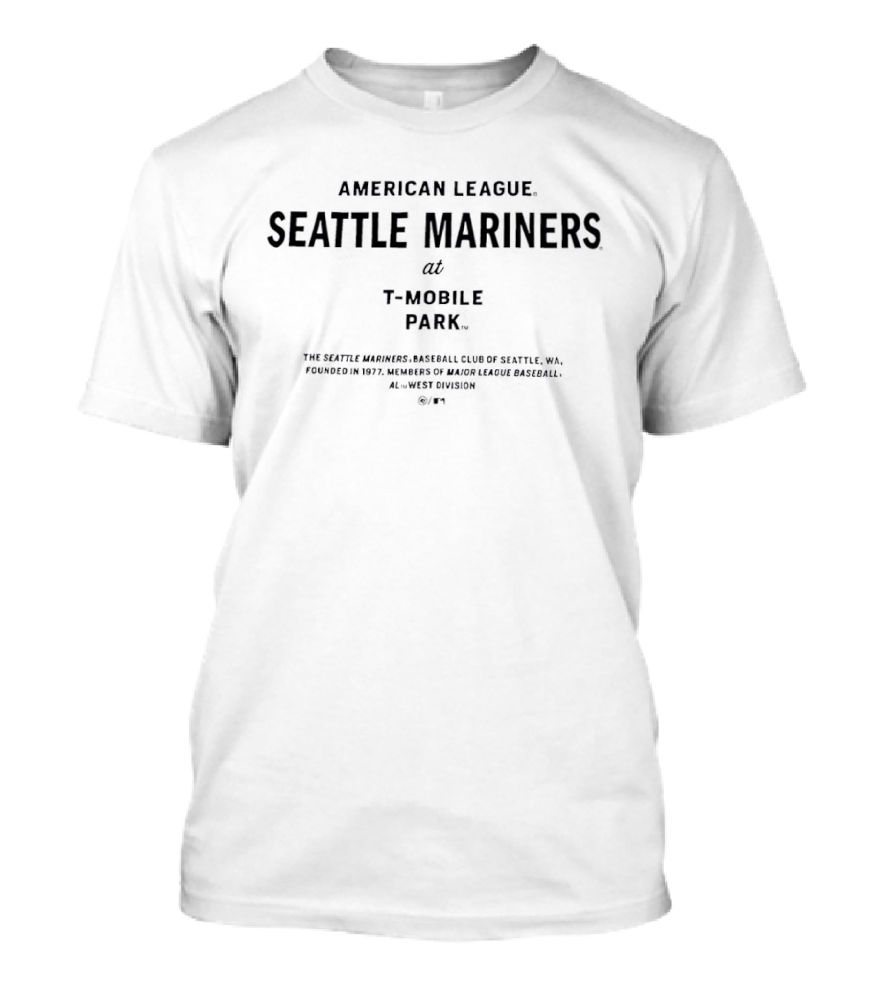 American League Seattle Mariners Mobile Park Historic Sandstone Foundation T-Shirt