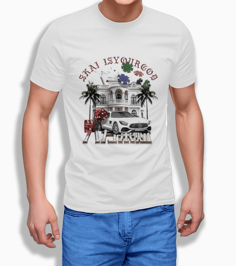 Skai Isyourgod Mansion Tropical Palms Rolling Loud T-Shirt