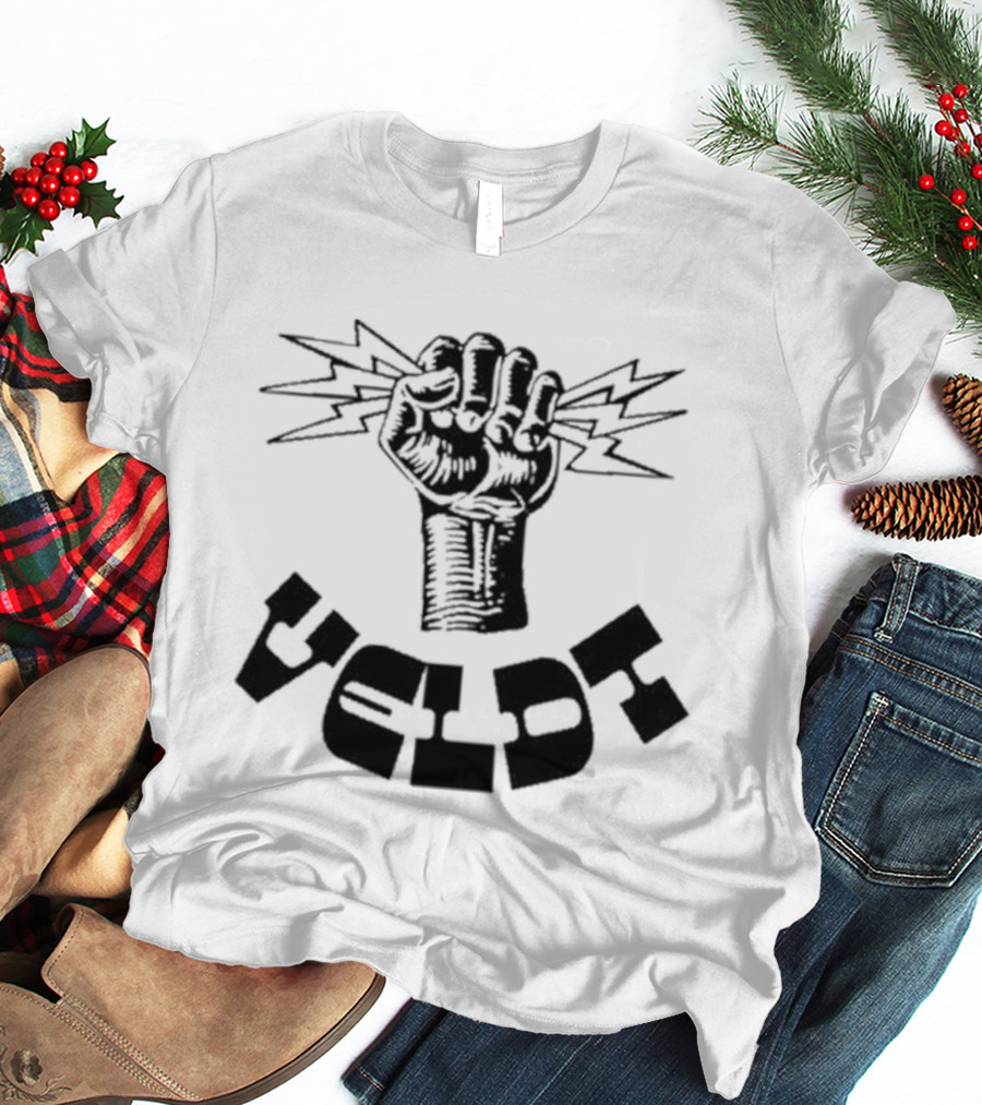 Invisible Youth Empowered Fist With Electric Thunderbolts Veldt T-Shirt