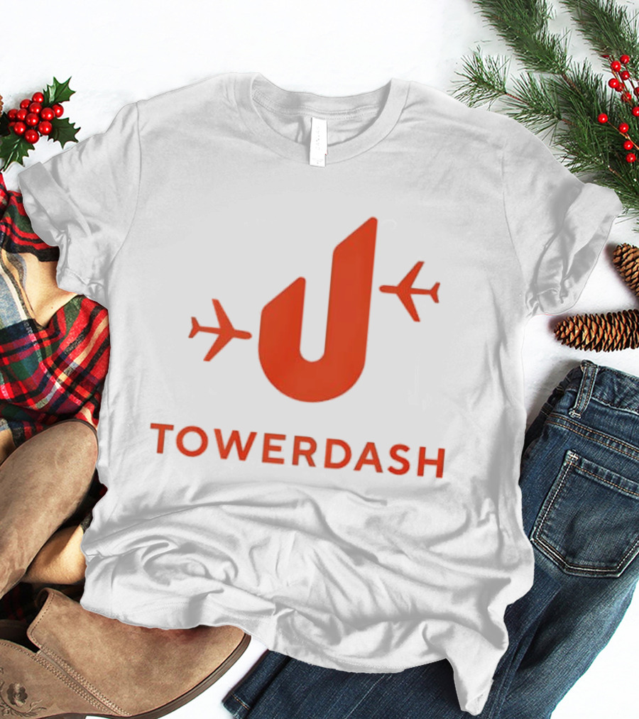 TOWER DASH Airplanes Iconic Red U Shape T-Shirt