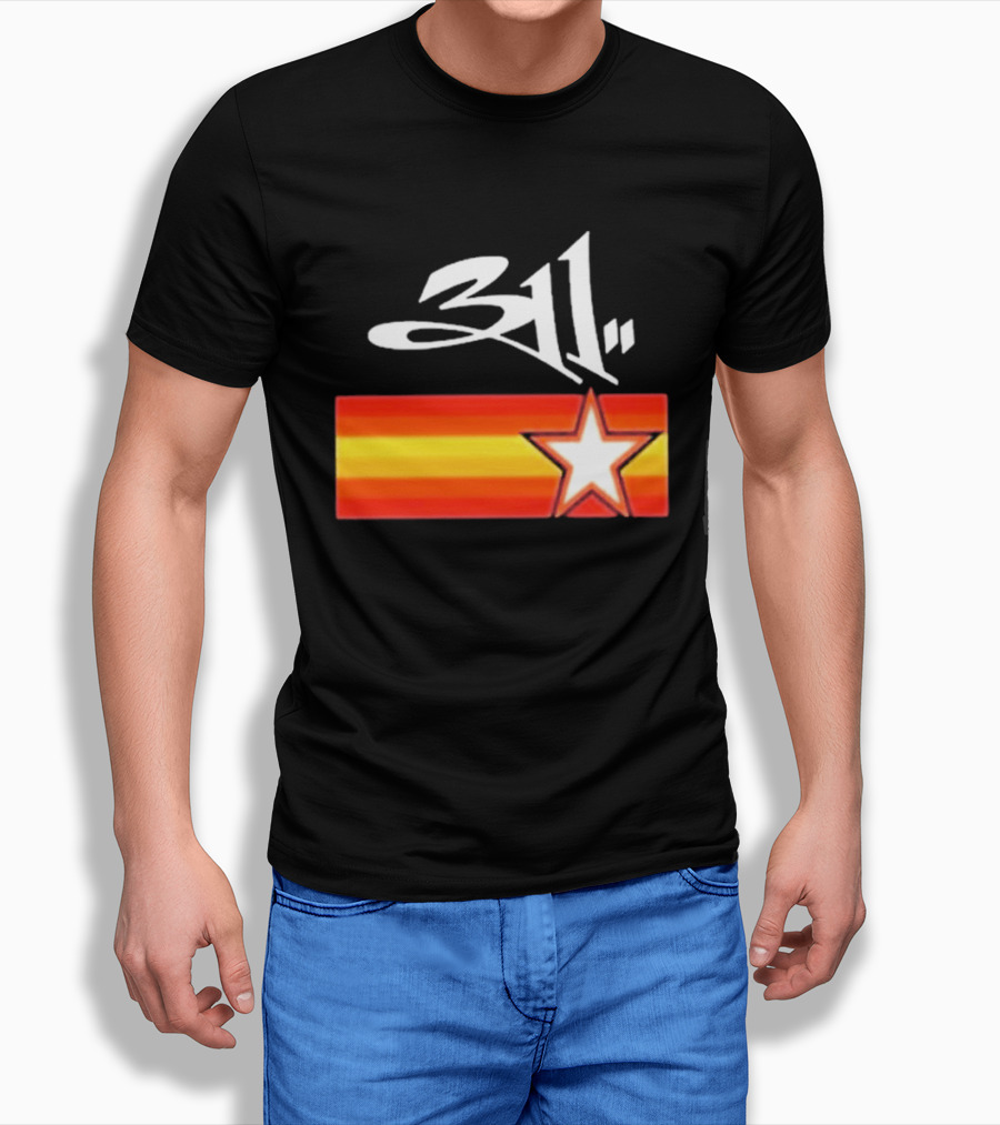 311 Band March 14 2026 Houston Star And Stripes T-Shirt