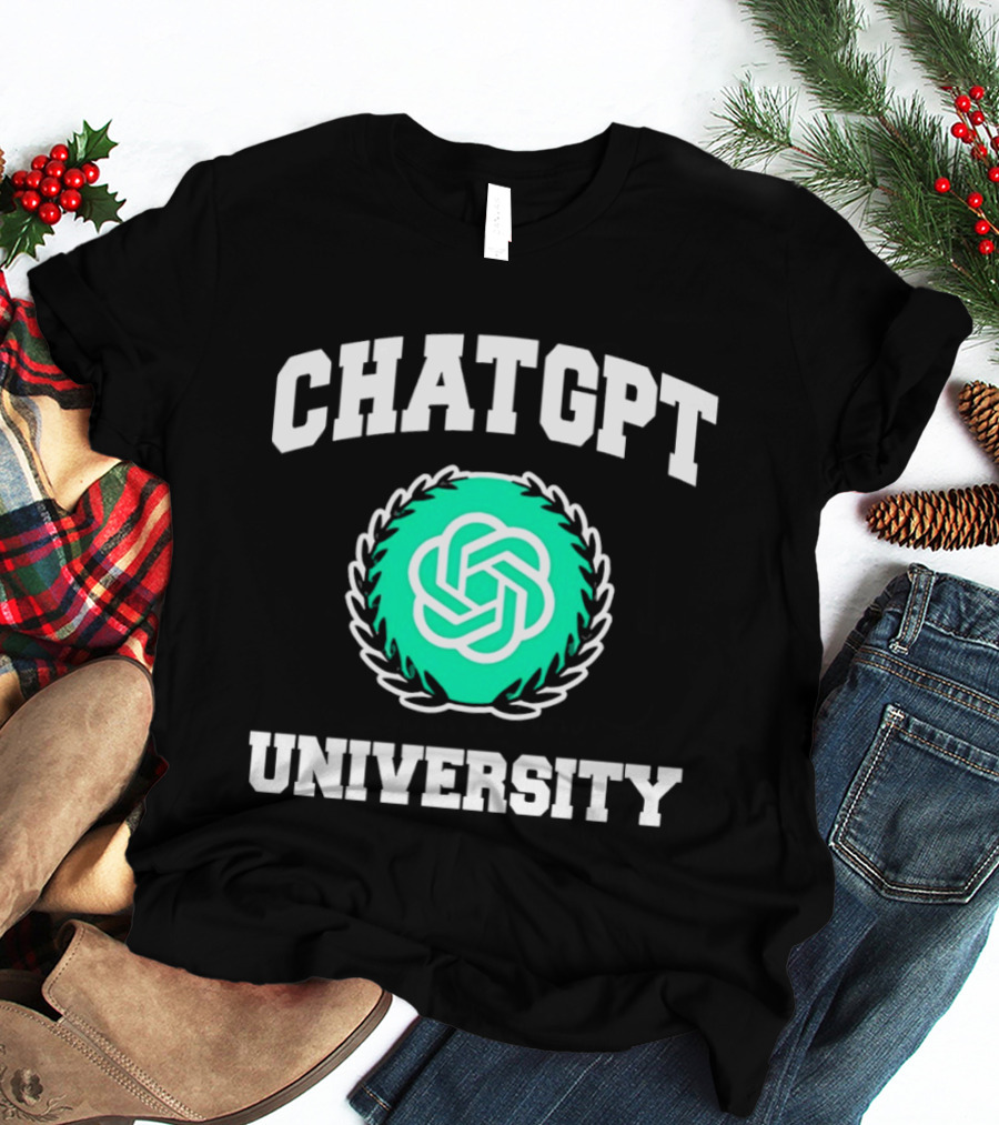 Chat GPT University Crest T-Shirt