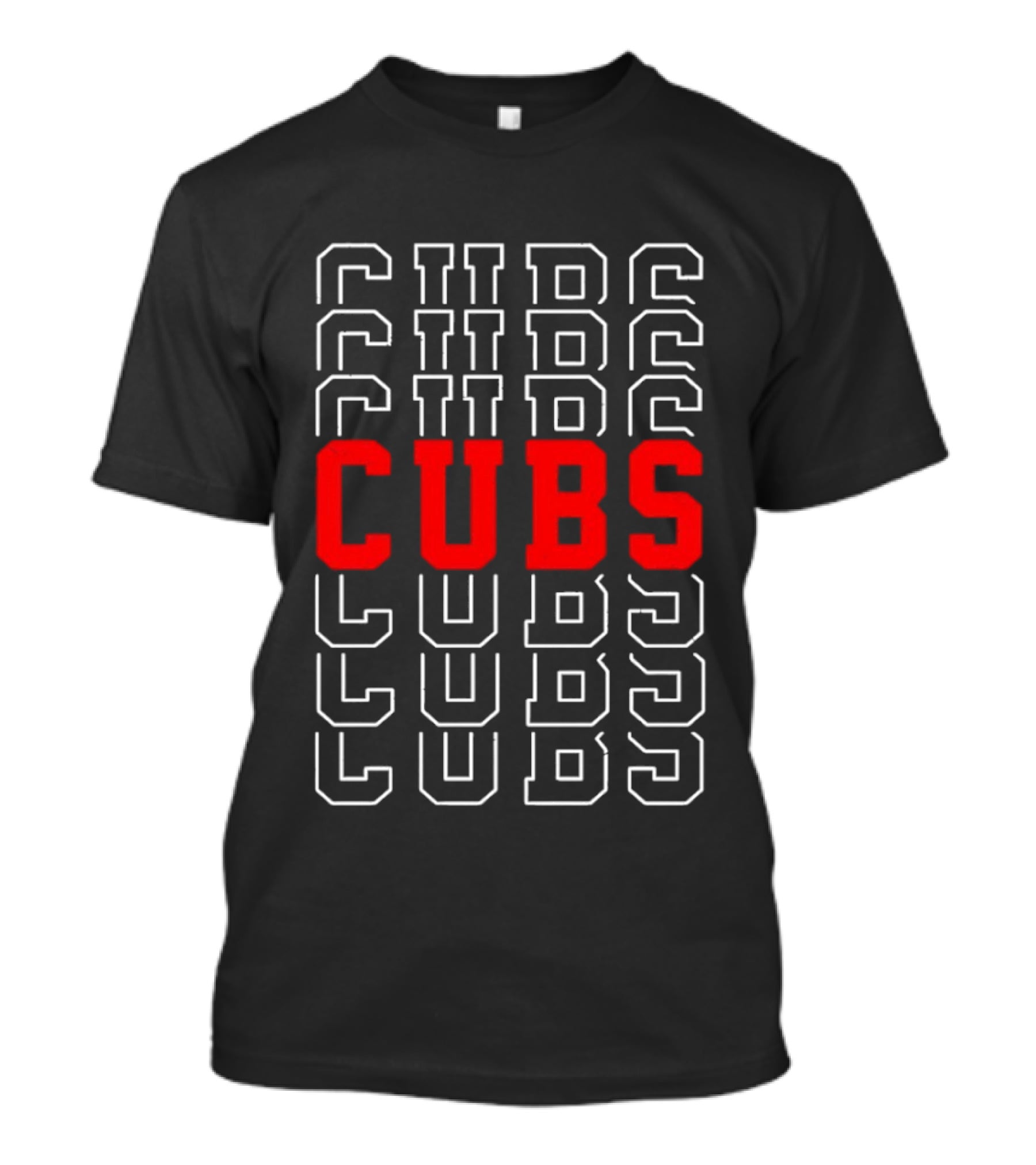 Cubs Repeat Chicago Cubs Text Block T-Shirt