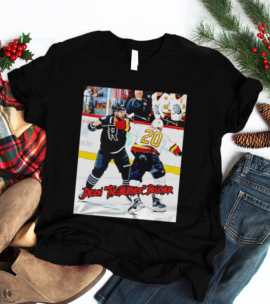 Dillon The Butcher Boucher Rockford IceHogs Hockey Fight Scene T-Shirt