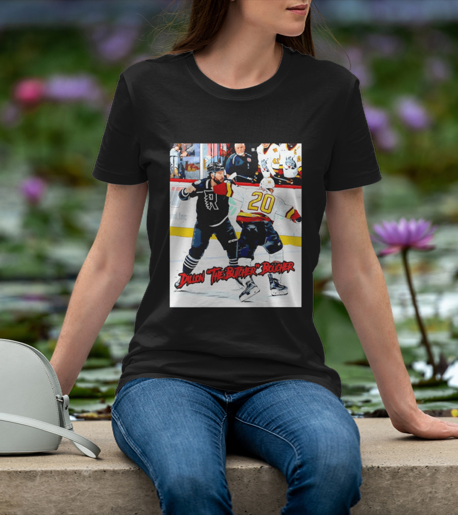 Dillon The Butcher Boucher Rockford IceHogs Hockey Fight Scene T-Shirt