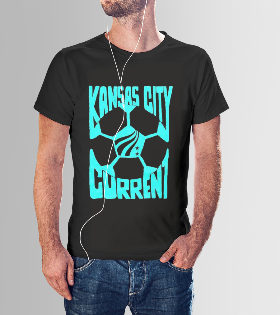 Kansas City Current NWSL Soccer Ball Kansas City Current T-Shirt