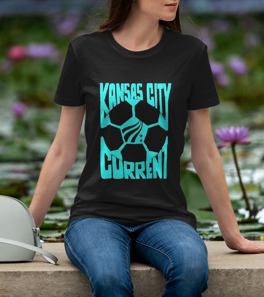 Kansas City Current NWSL Soccer Ball Kansas City Current T-Shirt