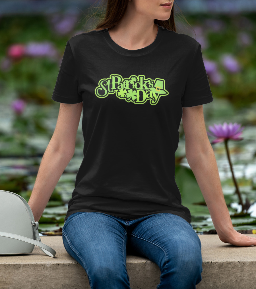 St Patrick's Day Shamrock And Leprechaun Hat T-Shirt