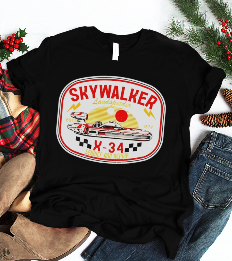 Skywalker Landspeeder X 34 Service And Repair Estd 1977 T-Shirt