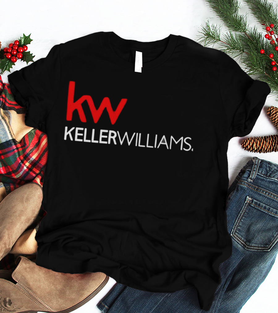 Keller Williams KW Full Mixed Red And White Vertical T-Shirt
