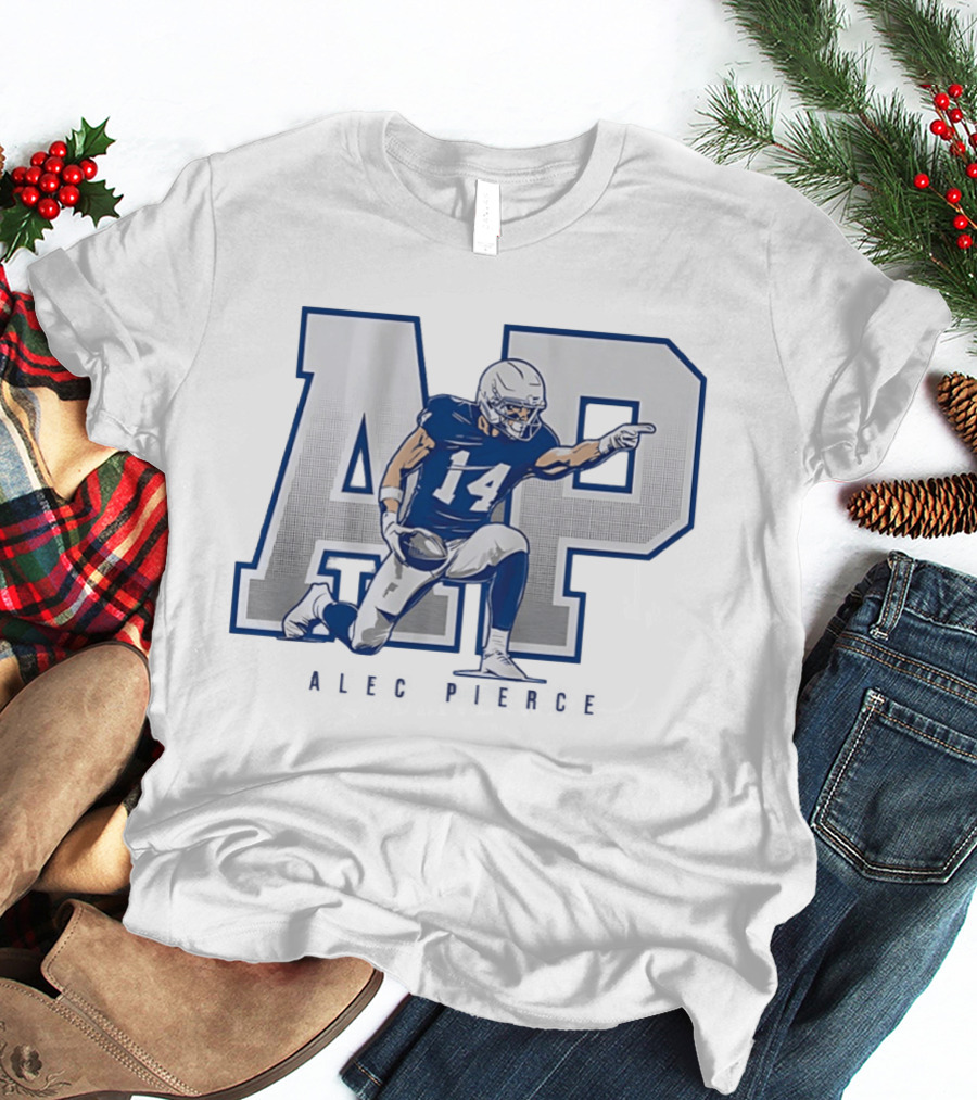 Alec Pierce 14 Index Finger AP Indianapolis Colts Football T-Shirt