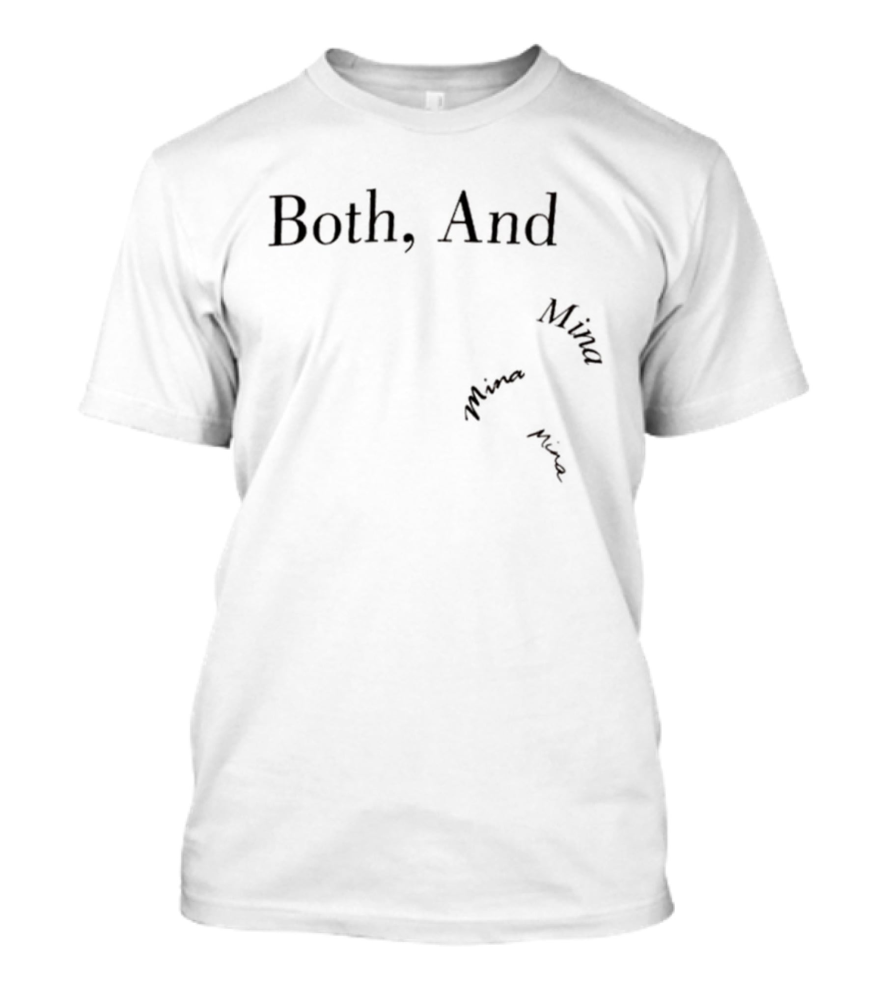Both And Mina Curved T-Shirt