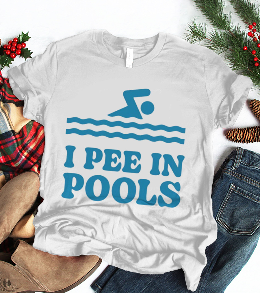 Zwemwater I Pee In Pools Swimmer Waves T-Shirt