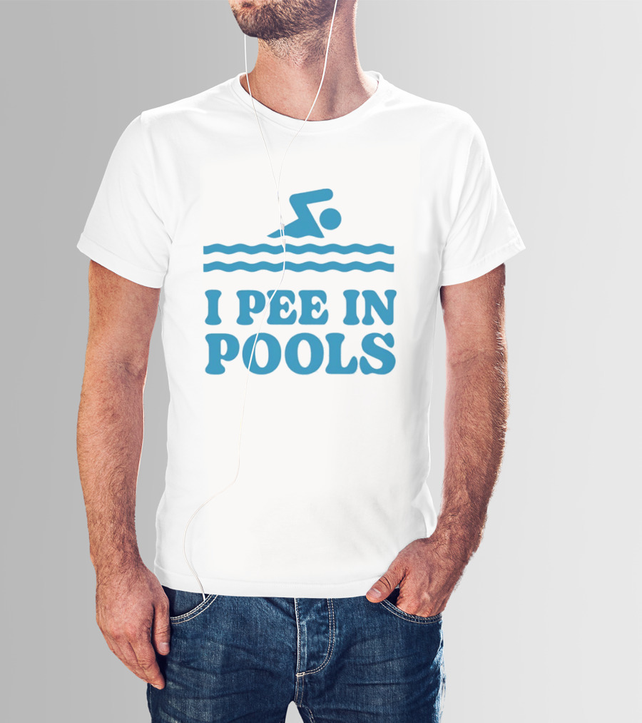 Zwemwater I Pee In Pools Swimmer Waves T-Shirt