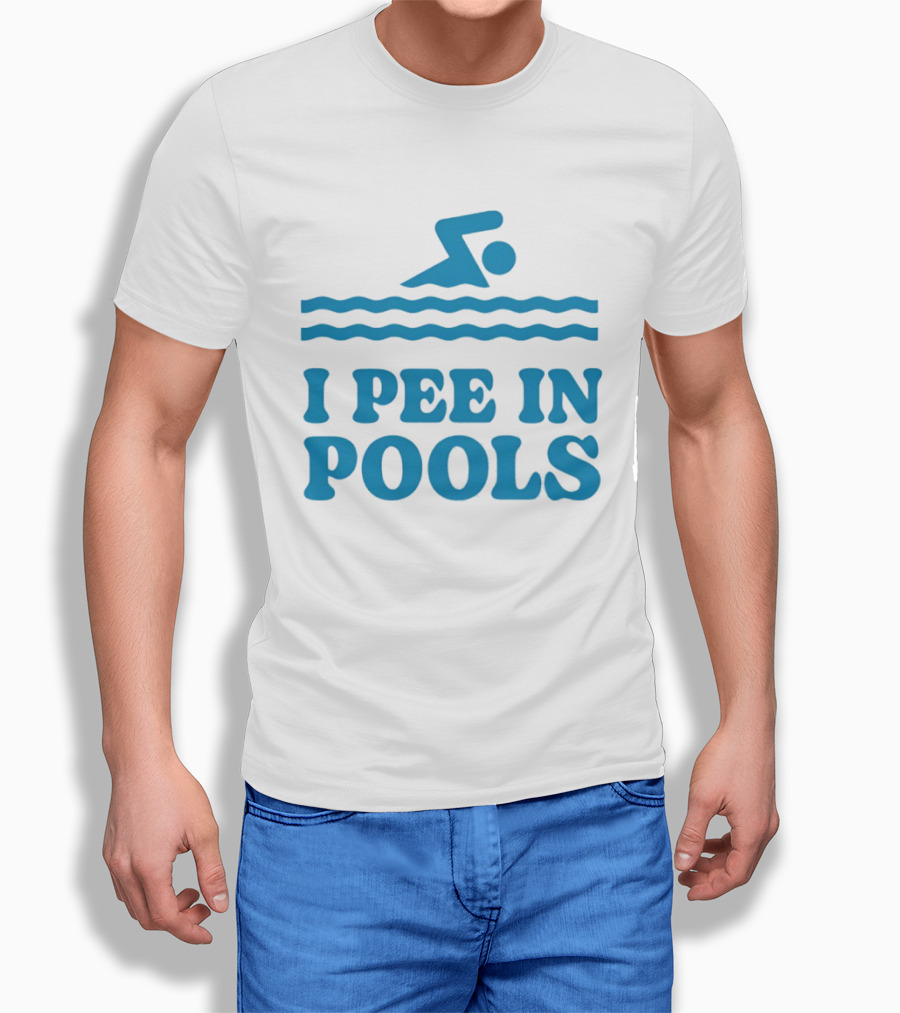 Zwemwater I Pee In Pools Swimmer Waves T-Shirt
