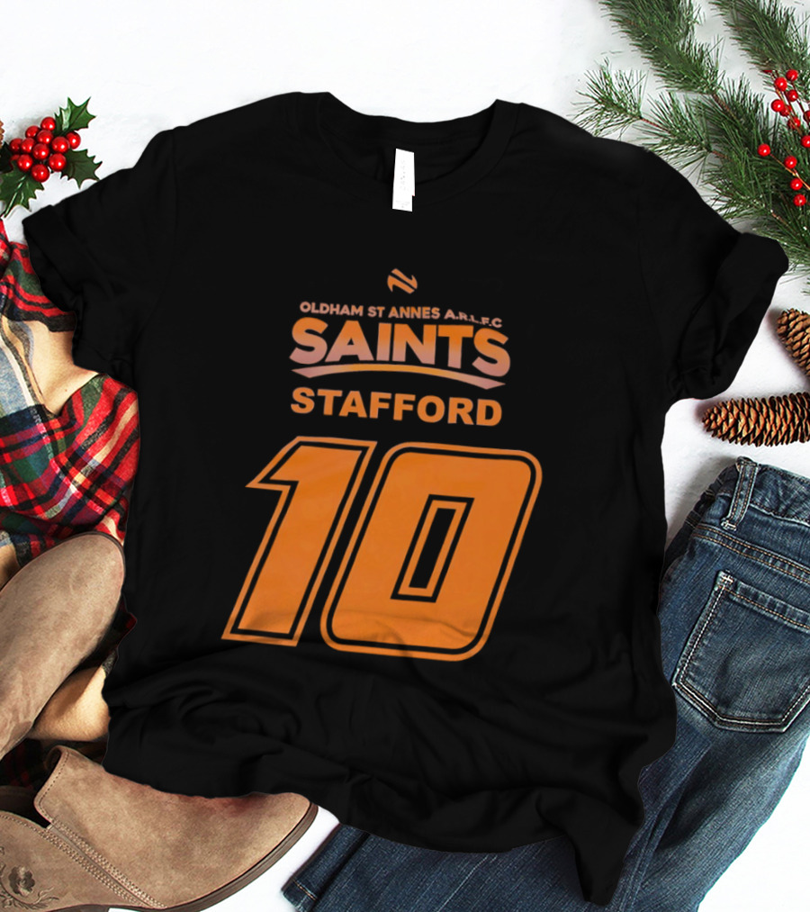 Oldham St Annes ARLFC Saints Stafford Number 10 T-Shirt
